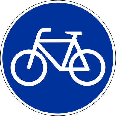 Bicycle Crossing Sign